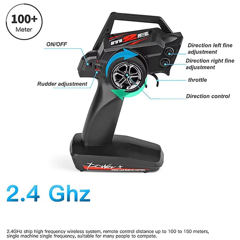 AquaRacer WL912A HighSpeed 22 MPH RC Racing Boat 24 GHz Remote Control 5