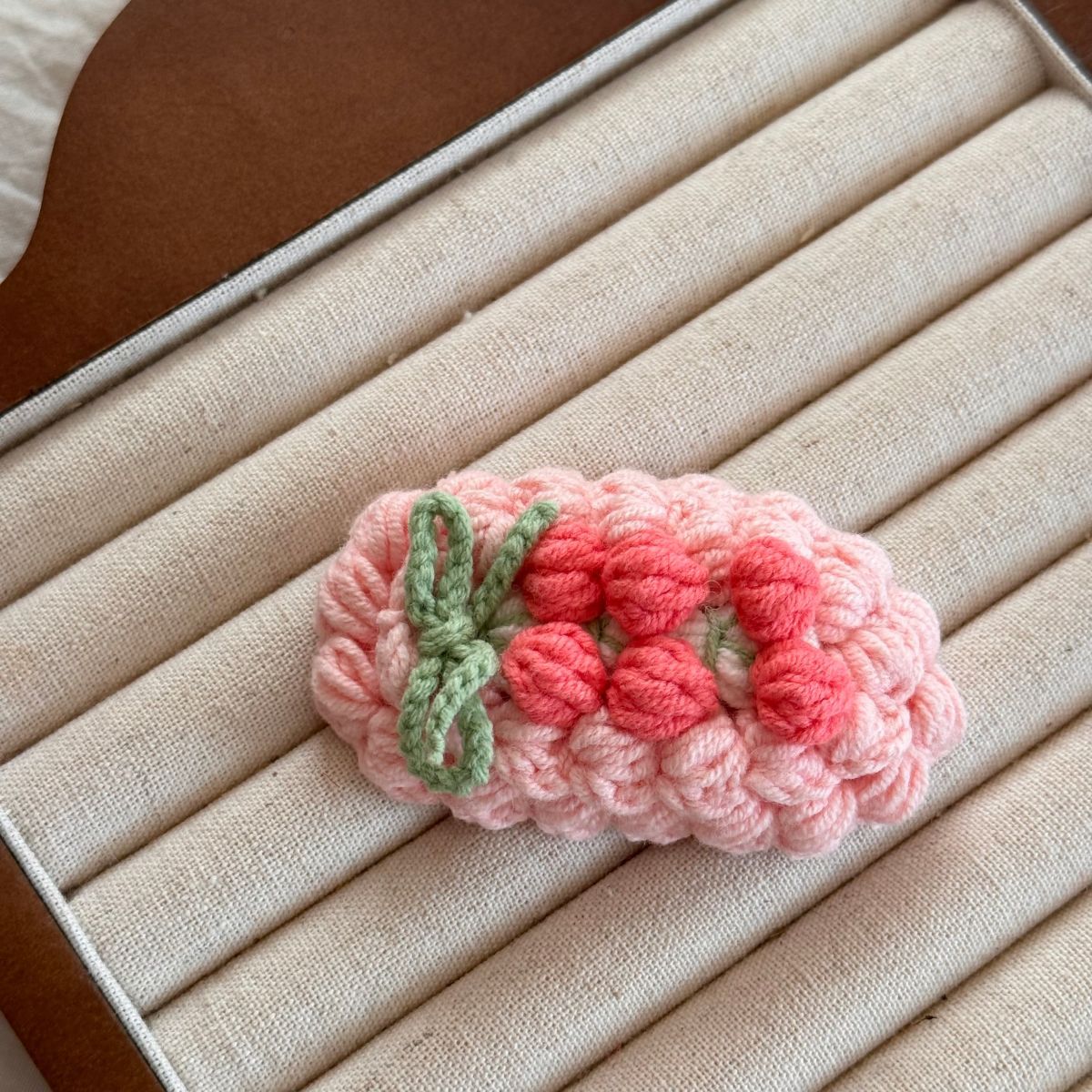 Cute Hairpin Cartoon Fruit Handmade Wool Crocheted Sweet Style Autumn And Winter BB Clip Bangs Clip 14