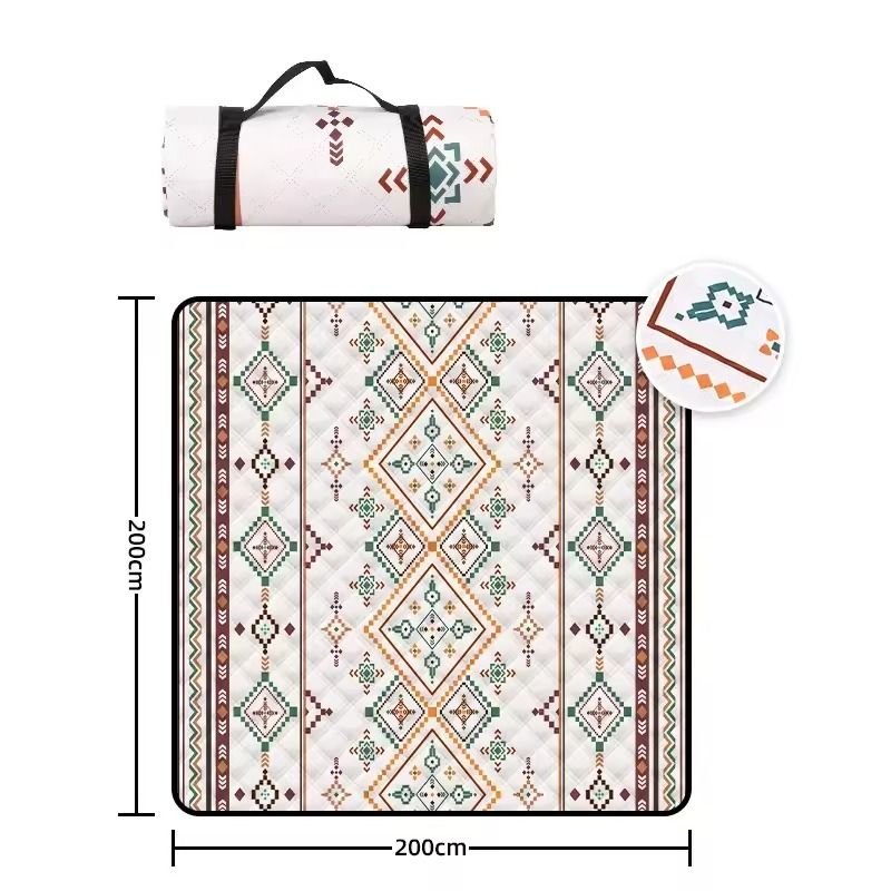 Large Waterproof Picnic Blanket Outdoor Beach Mat With Carry Handle 4