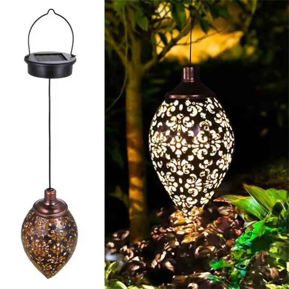 RadiantDrop Solar Projection Lantern Waterproof Outdoor Garden Landscape Light 6