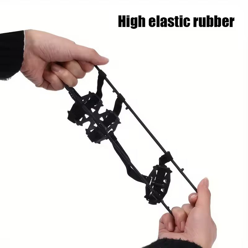 24 Tooth Heavy Duty Ice And Snow Shoe Covers AntiSlip Crampons For Hiking Walking Running And Hunti 5