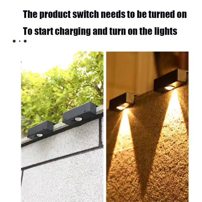 SolarGlow Ultra Square Outdoor Wall Light Wireless IP65 Waterproof Solar Wall Light For Garden Pa 7