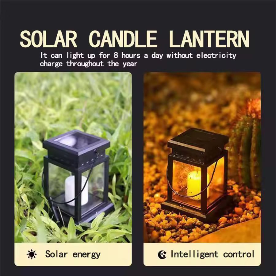 GardenGlow Solar Hanging Lantern Outdoor Decorative Solar Garden Lantern Lawn Landscape Light 5
