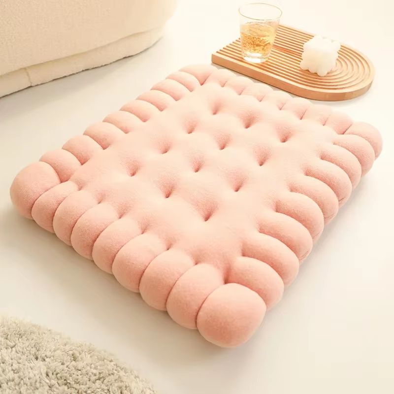 Biscuit Cookie Plush Cushion Soft Seat Pad Tatami Floor Chair And Sofa Pillow 13