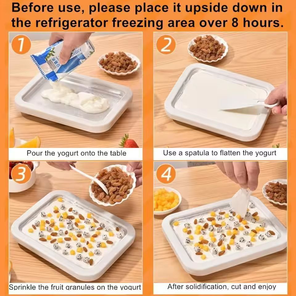 ChillCraft Instant Ice Cream Roll Maker Pan DIY Frozen Yogurt Sorbet Station 5