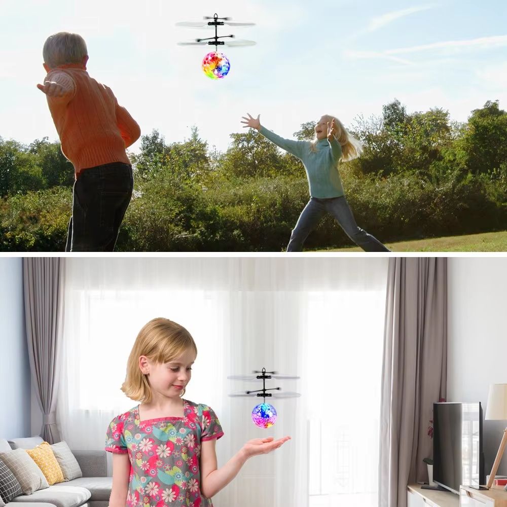 LED Gesture Control Flying Crystal Ball Toy With Colorful Lights 5