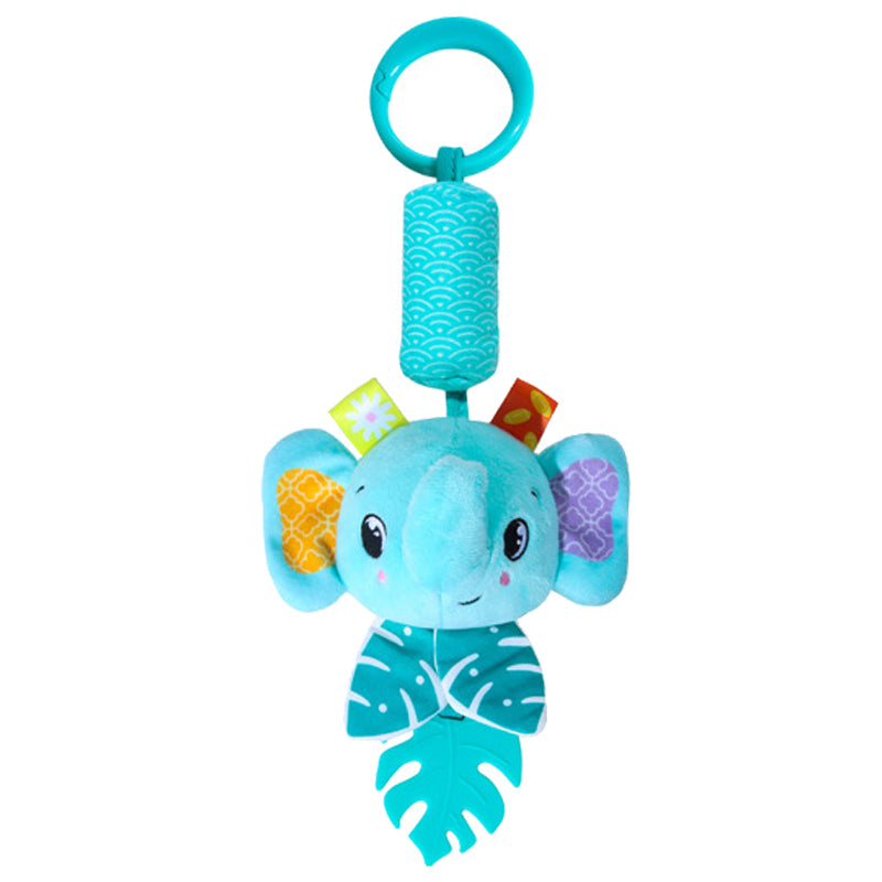 Montessori Baby Rattles Hanging Toys For Car Seat Crib Stroller Gym Plush Sensory Toys With Teether 7