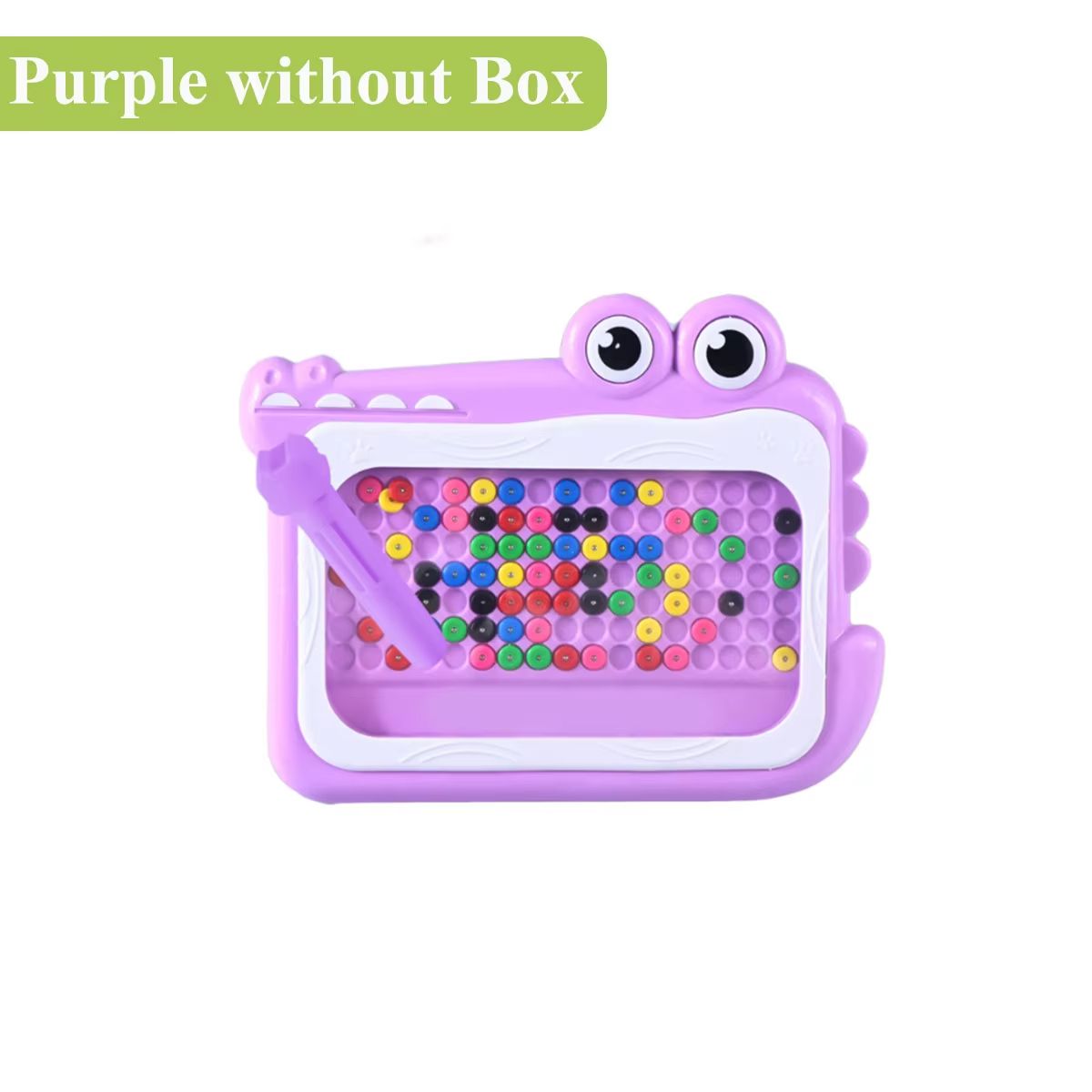 Kids Magnetic Beads Doodle Board With Puzzle Pen Montessori Drawing Toy 11