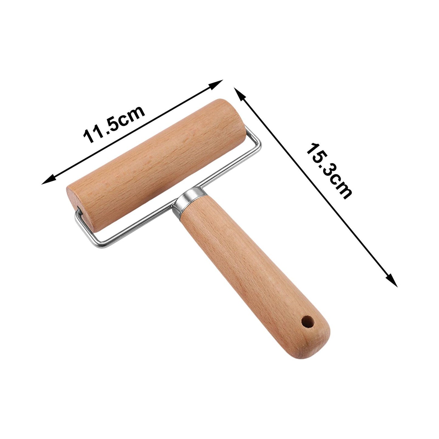 Dough Roller Stick Supplies with Handle for Rolling Pin French Fondant Flour