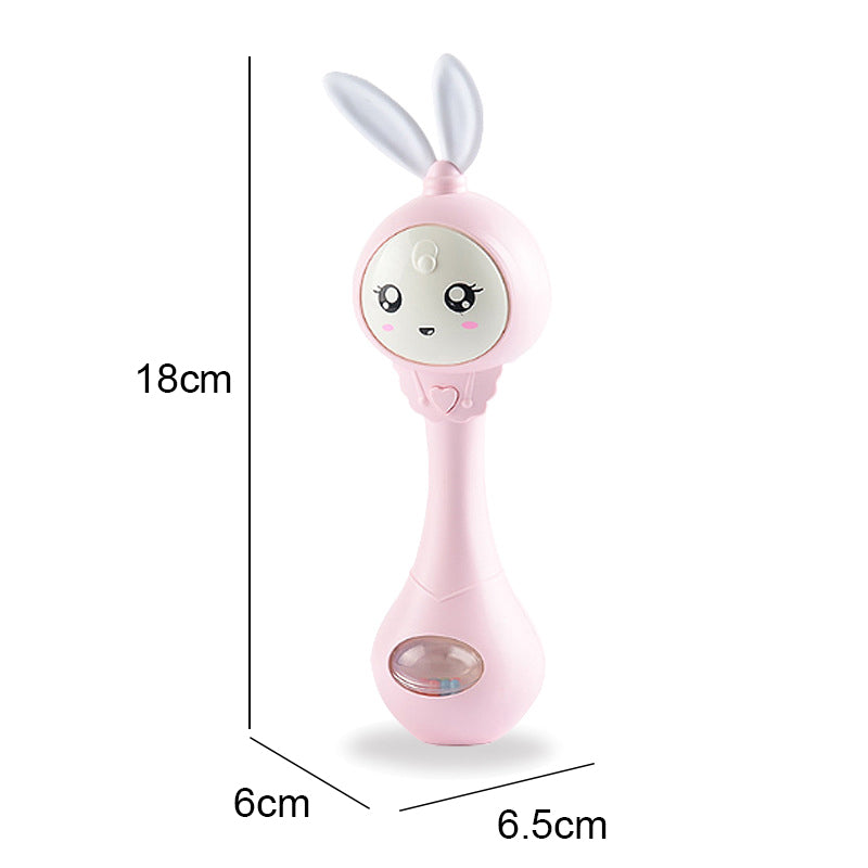 Newborn Musical Flashing Hand Bells Baby Rattles Teether Toy Infant Educational Gift 15