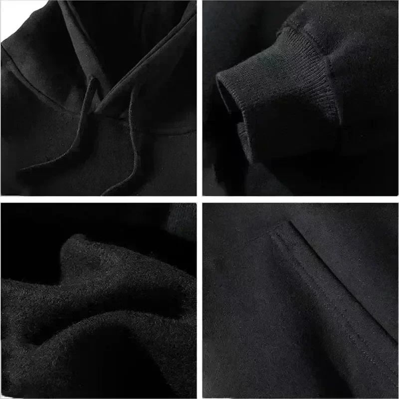 Mens Smiling Face Funny Fashion Couple Hooded Sweater American Heavyweight Loose Thickened Cashmere 6