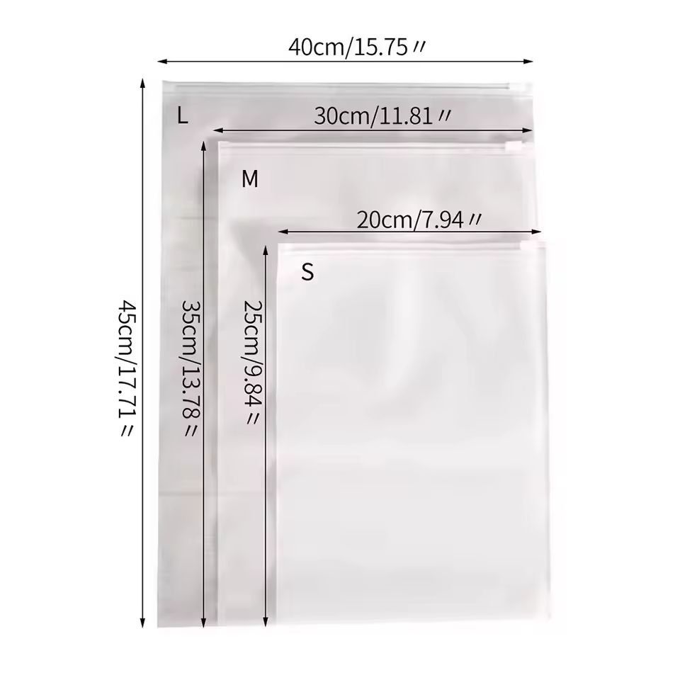 AllInOne Travel Ziplock Clothes Shoe Organizer 6Pack Waterproof Packing Bags For Suitcases Home 6