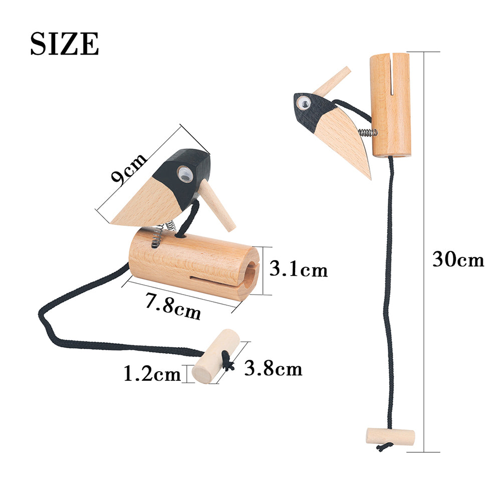 Childhood Education Sound Effect Musical Instrument Woodpecker Baby Toy Gift