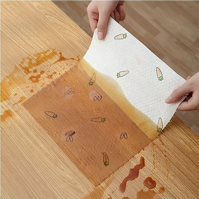 Reusable High Quality Dish Washing Cloth Super Large Roll Kitchen Towel 5