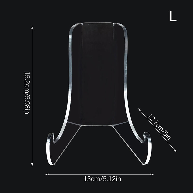 Clear Acrylic Plate Stand Countertop Display Holder Tea Brick Artwork Easel Magazine Collection Rac 8