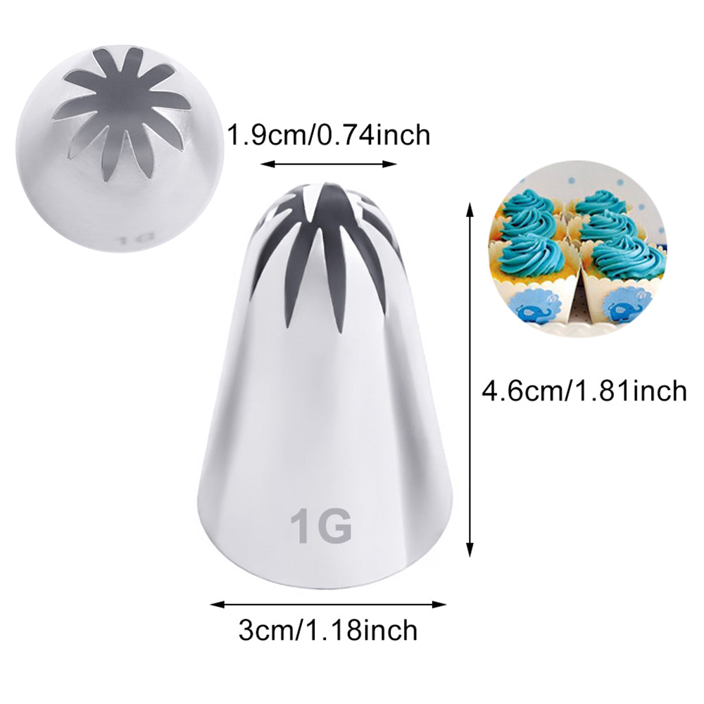 Cake Decorating Tools Stainless Steel Piping Nozzles Cream Nozzles Pastry Accessories 8