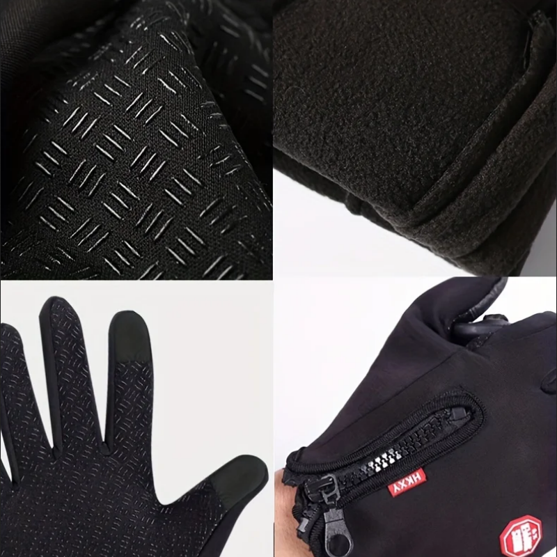 Windproof Winter Gloves for Men Women, Touchscreen Outdoor Cycling Driving Gloves