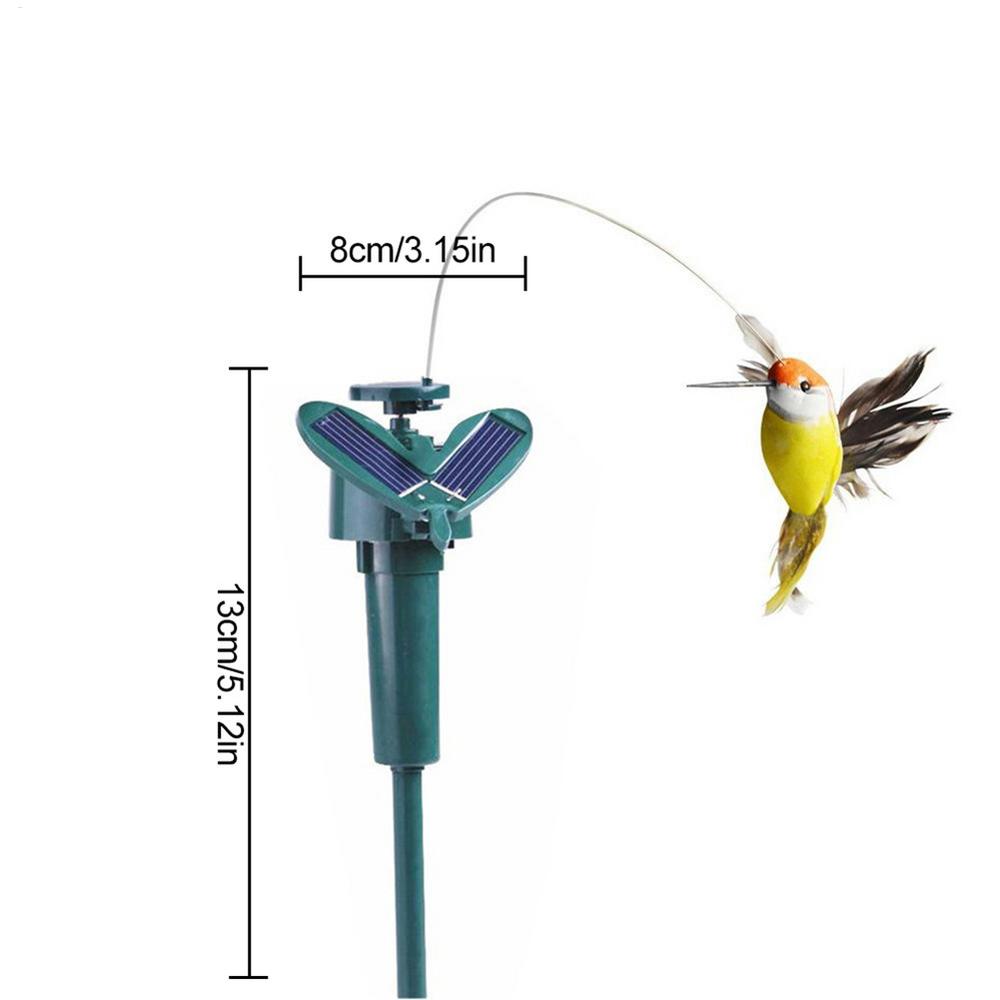 Funny Solar Rotating Bird Toy Flying Humming Bird For Garden Decoration 5