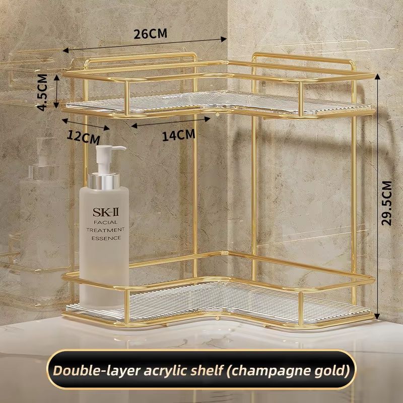 CornerSpace Acrylic Bathroom Shelf Organizer 7