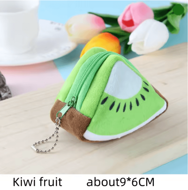 Cartoon Fruit Plush Coin Wallet For Kids 8