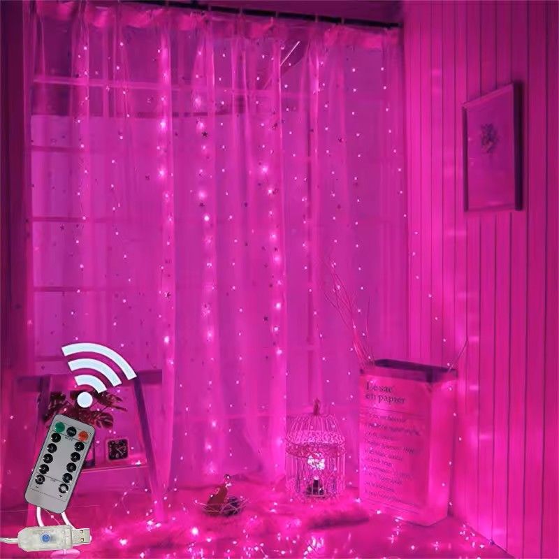 USB LED Curtain String Lights With 8 Modes 11