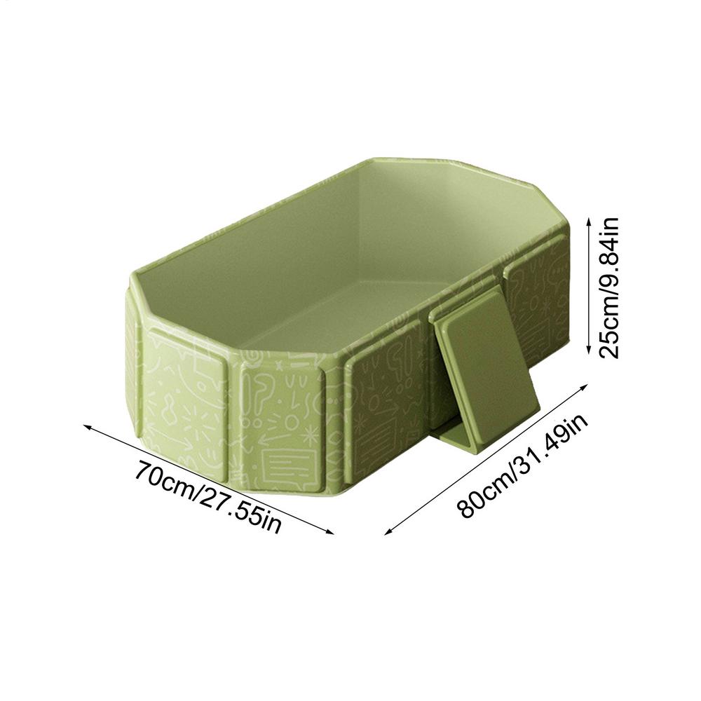 Portable Foldable Baby Bathtub PVC Composite Large Baby Shower Tub Toddler Infant Bath Tub With Dra 7