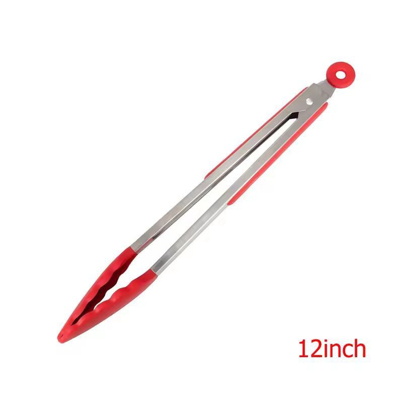 LMETJMA Premium Silicone Cooking Tongs 9 12 NonStick BPAFree HeatResistant BBQ Tongs 8
