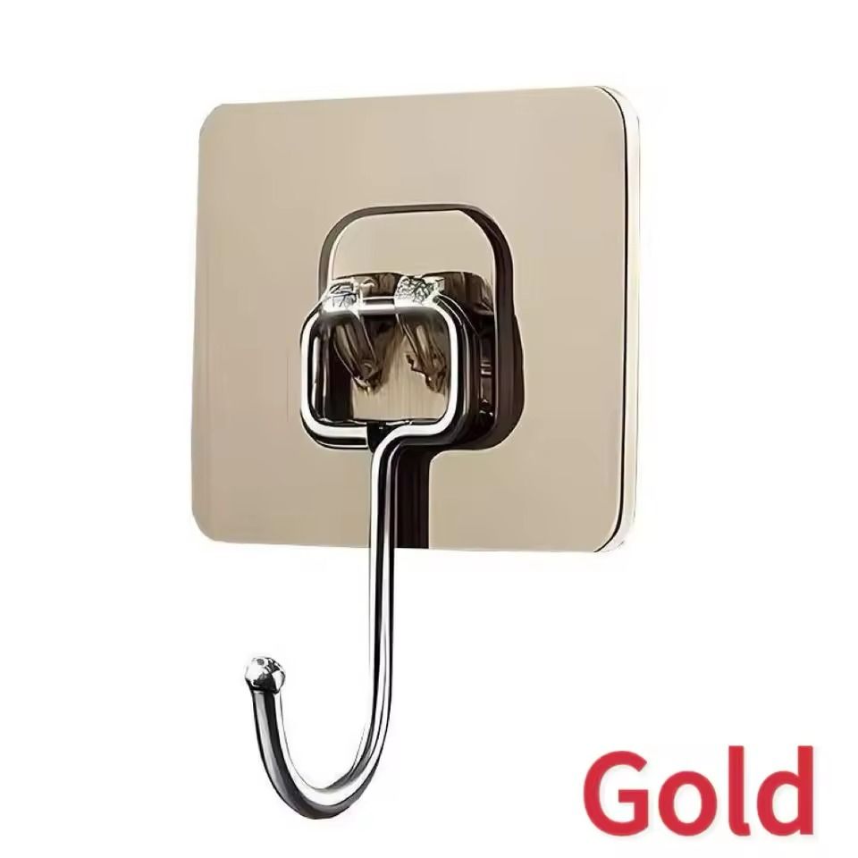 SelfAdhesive Rotating Hooks Waterproof Seamless Wall Storage Hangers 8