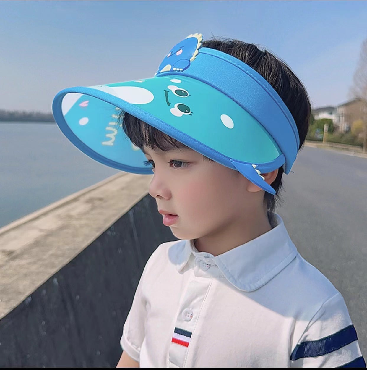 Outdoor Childrens Summer Sun Hat Hollow Brim Sun Protection Hat 5