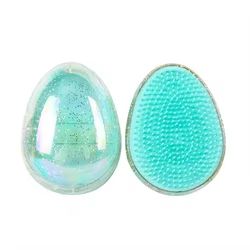 Mini Egg Round Detangling Scalp Massage Travel Hair Brush 10