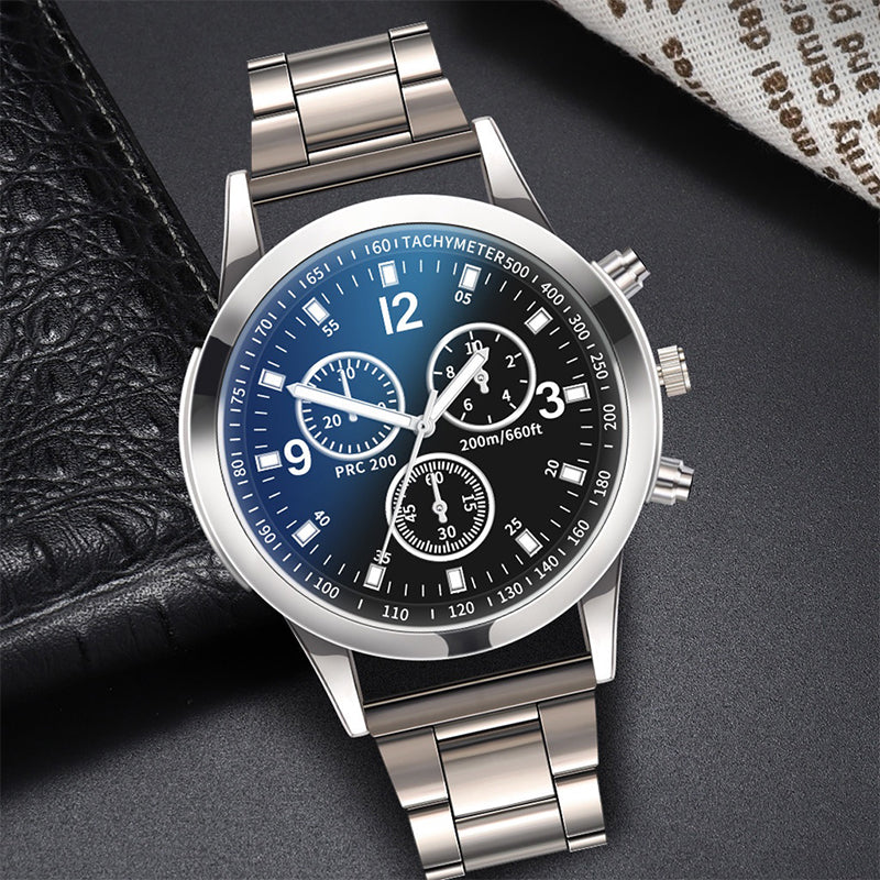 Fashion Mens Quartz Steel Band Watch Business Watch 3
