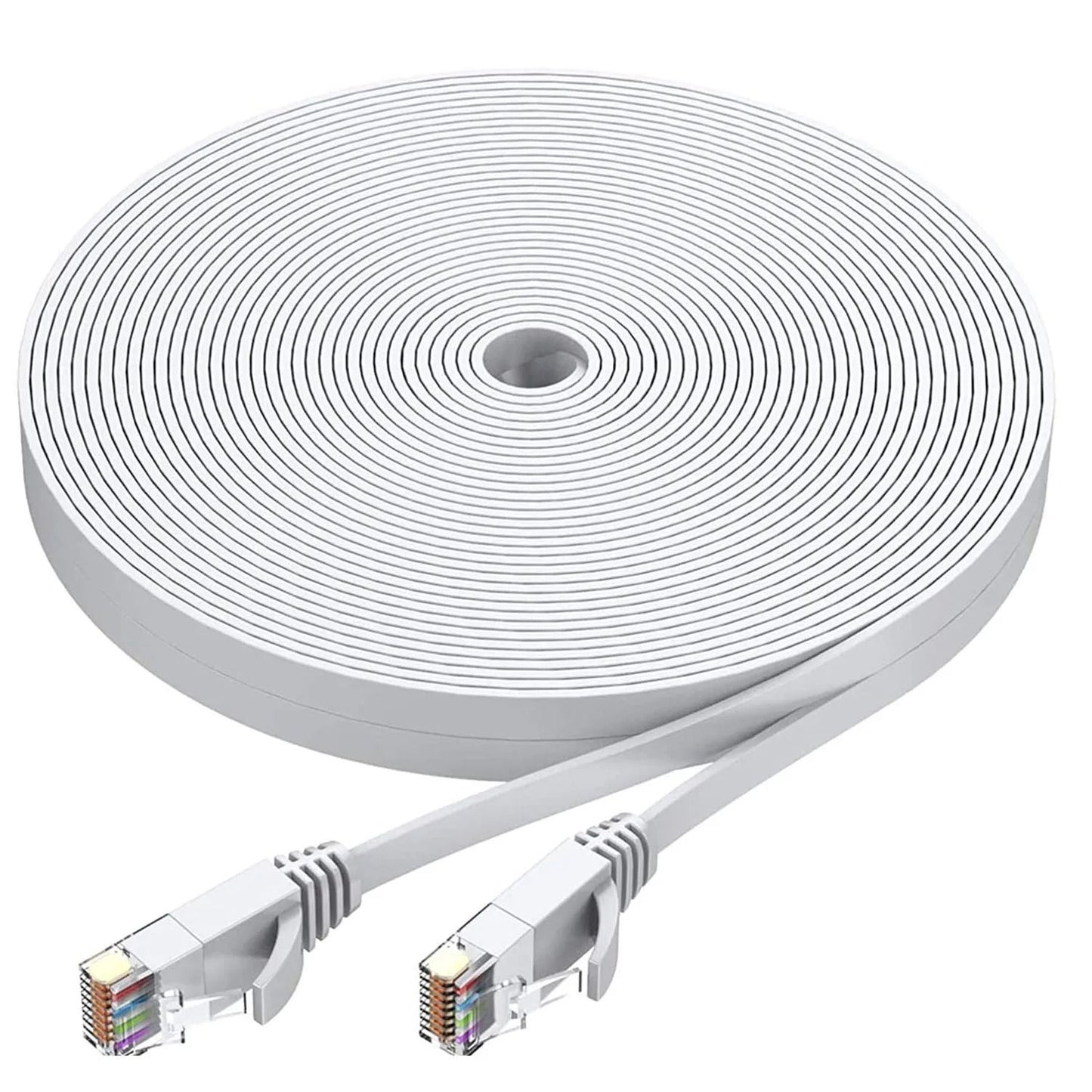 Cat 6 Ethernet Cable Flat High Speed LAN Patch Cord For Router And Network Devices 7