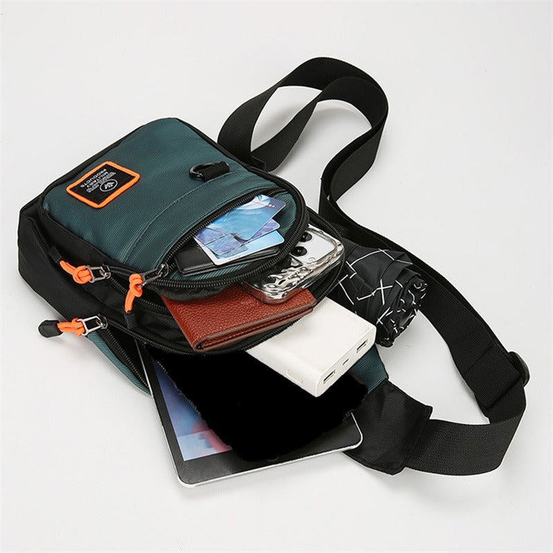 Business Chest Crossbody Portable New Men Shoulder Bag MultiLayer Single 9
