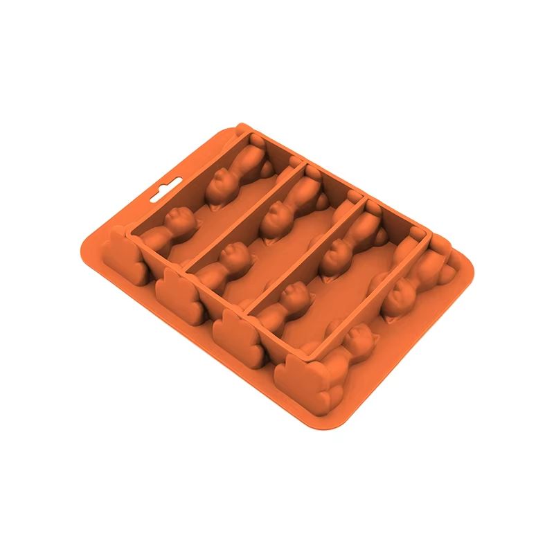 3D Cat Shaped Ice Cube Mold Silicone Tray For Whiskey Cocktails Cold Drinks 9