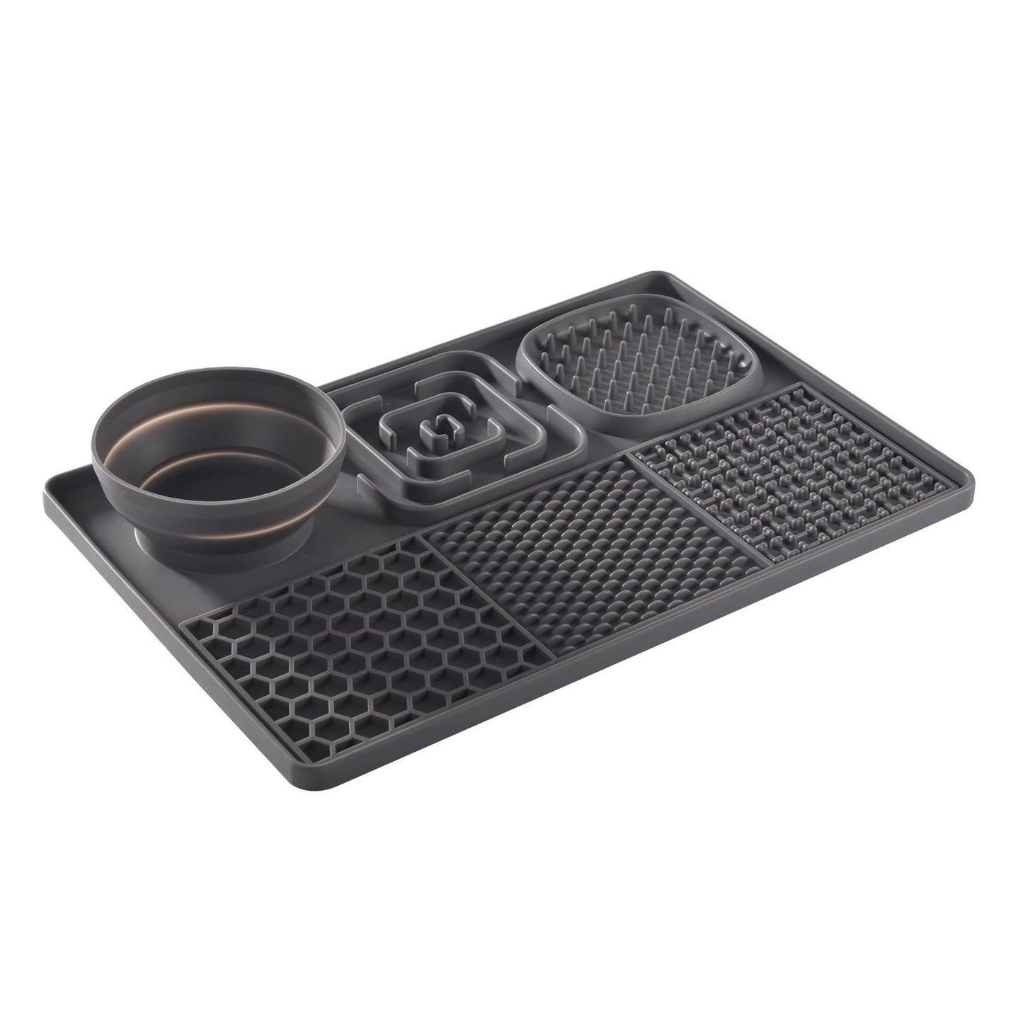 Silicone Dog Licking Pad Suction Cup Slow Feeder BPAFree Pet Feeder Mat 8
