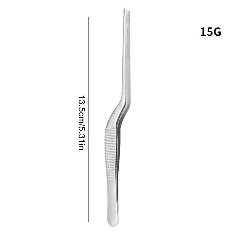 Angled Ear And Nose Wax Removal Forceps 135cm Curved Tweezers Tool 15