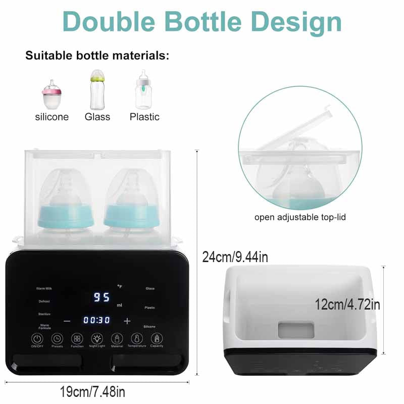 Multifunction Baby Bottle Warmer Sterilizer Fast Milk Heating Precise Temperature Control Newborn A 5