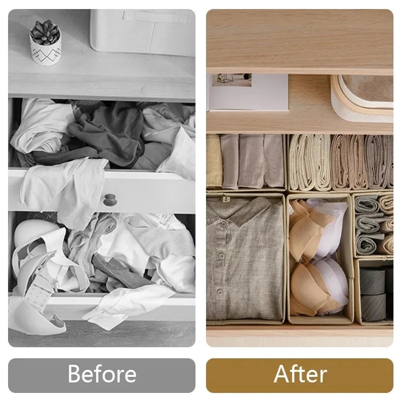 Foldable Storage Box For Underwear Bra Socks Pants And Clothes Organizer 4