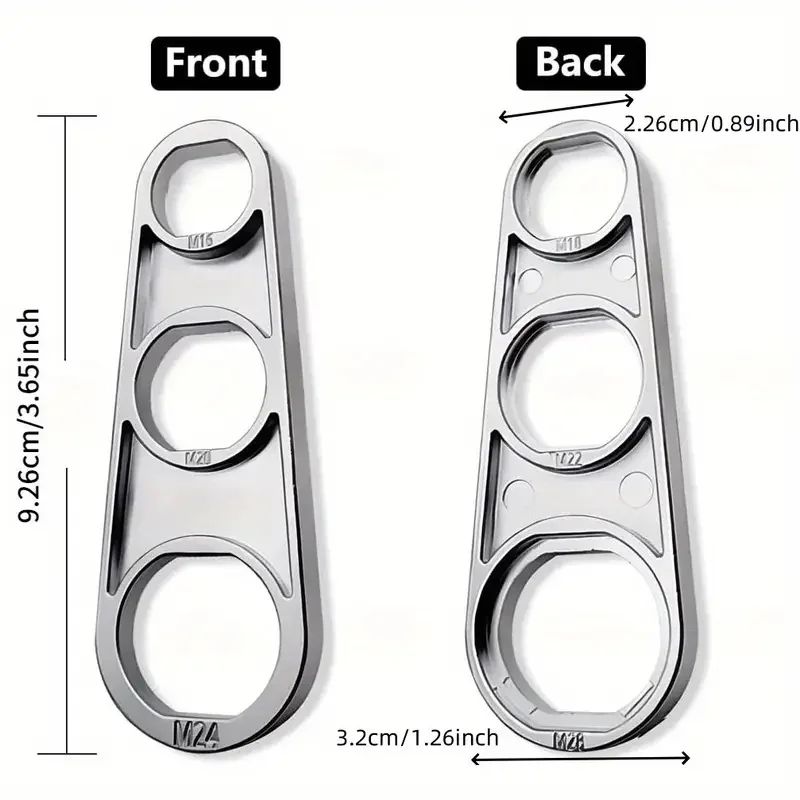 Universal 6in1 Faucet Aerator Key Wrench HeavyDuty Zinc Alloy Tool For Kitchen Bathroom 5