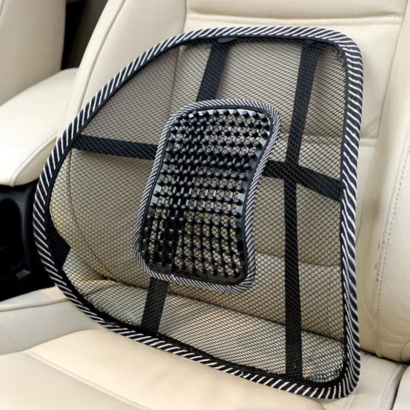 Car Seat Backrest Cushion Mesh Breathable Lumbar Support For Easy Driving 4
