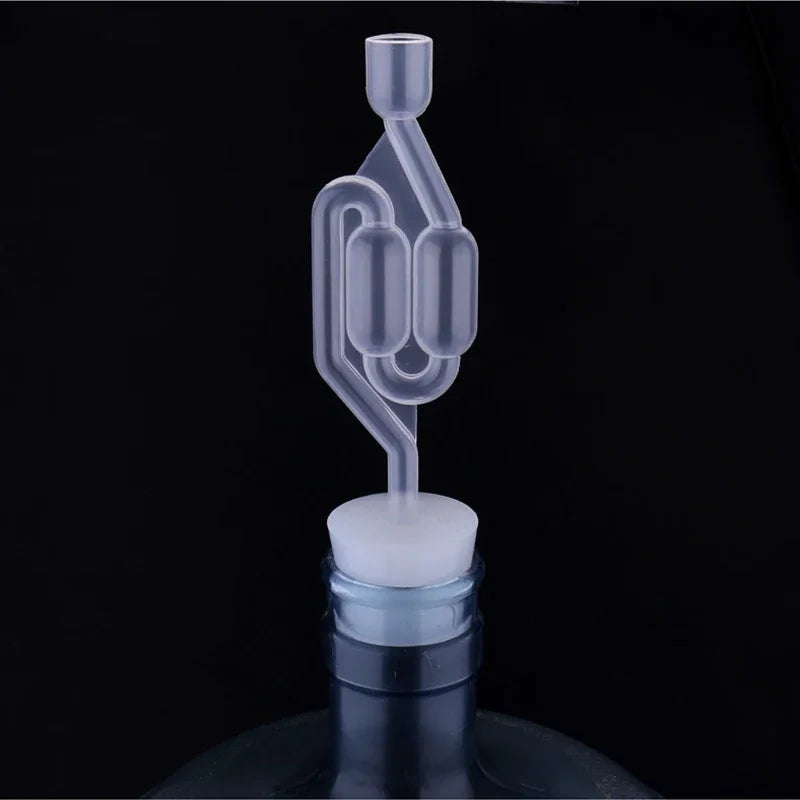 SShape Airlocks For Homebrew Carboys Stopper Fermenter Seal Valve Wine Making With Food Grade Gromm 5