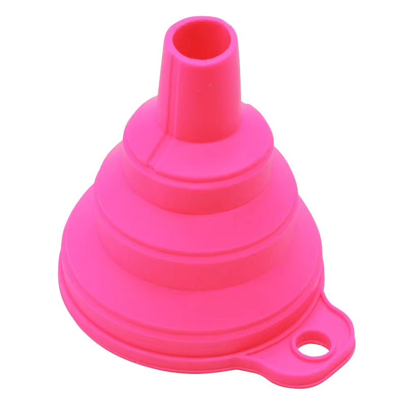 Portable Silicone Collapsible Mini Funnel For Fuel Oil Beer And Kitchen Use 11