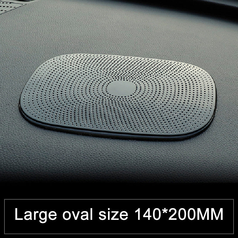 Sticky Dash Pad, Silicone Car Non-Slip Mat, Anti-Slip Mobile Holder, Dashboard Adhesive, Black