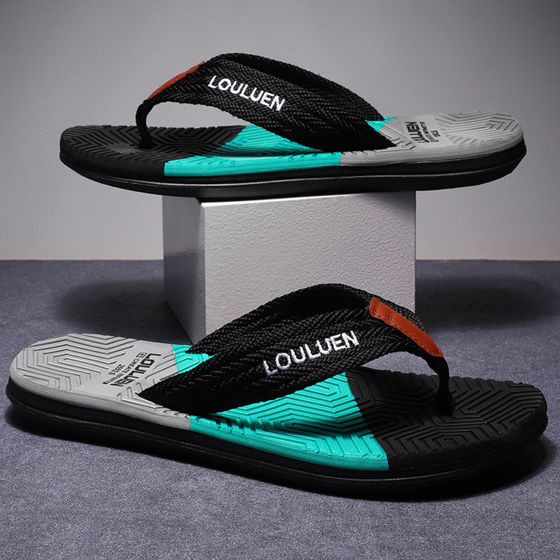 Men Flip Flops High Quality Casual Beach Slippers Summer Fashion Breathable Outdoor 7