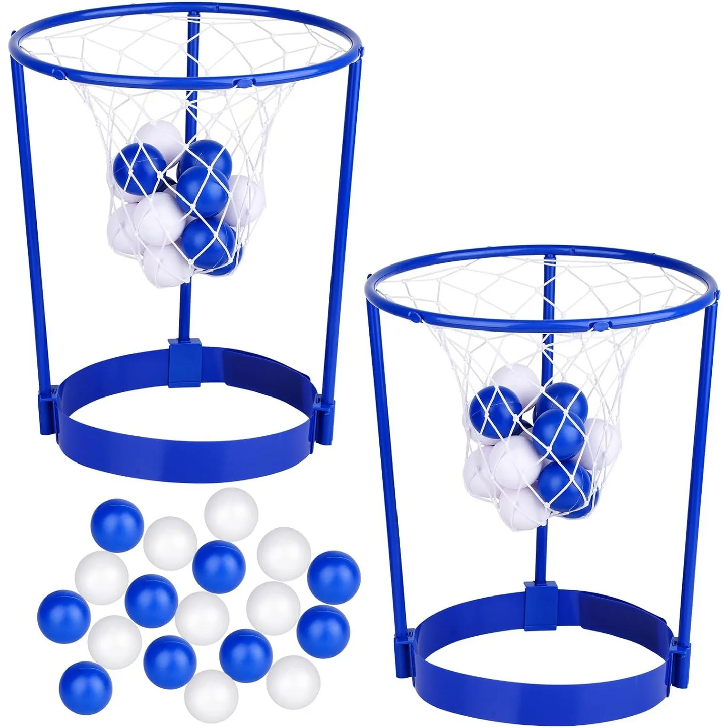 Adjustable Basketball Net Headband For Kids And Adults Head Hoop Carnival Game With 20 Balls 6