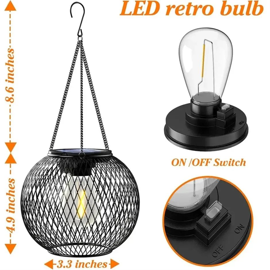 Outdoor Hanging Lights Solar Lantern Outdoor Ortiny Upgraded Solar Lights For Outside Decorative Wa 5