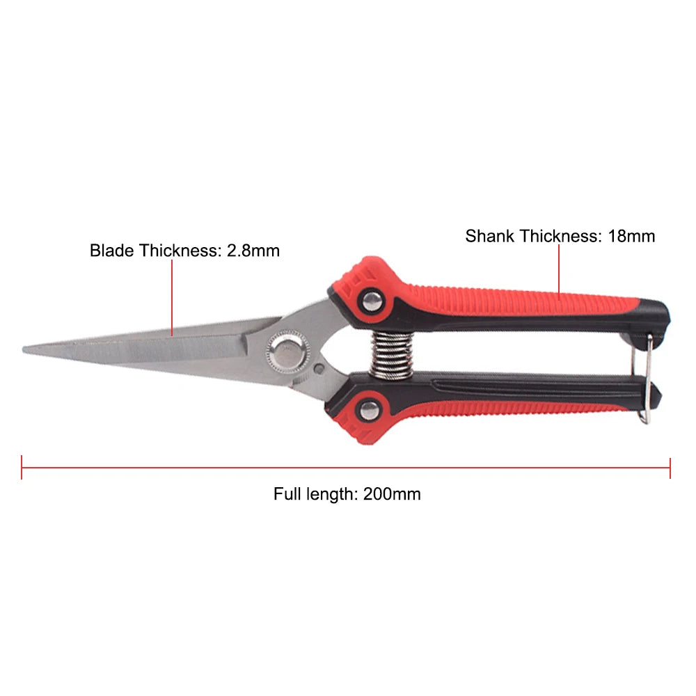 Sharp Garden Fruit Tree Pruning Pruning Shear Branch Scissors Stainless Steel NonSlip Handle Garden 5