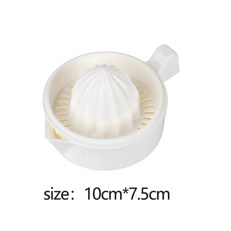 Portable Citrus Juicer, Plastic Manual Orange Squeezer, Multifunction Kitchen Juicer