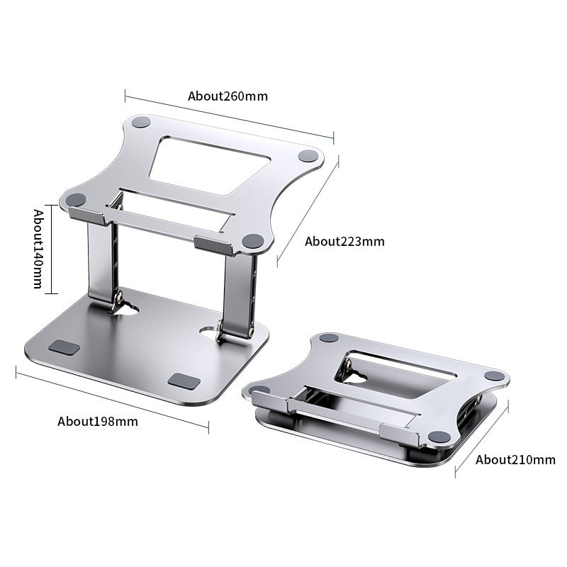 Portable Laptop Stand Adjustable Aluminum Alloy Cooling Bracket Tablet Stand For Laptops 5
