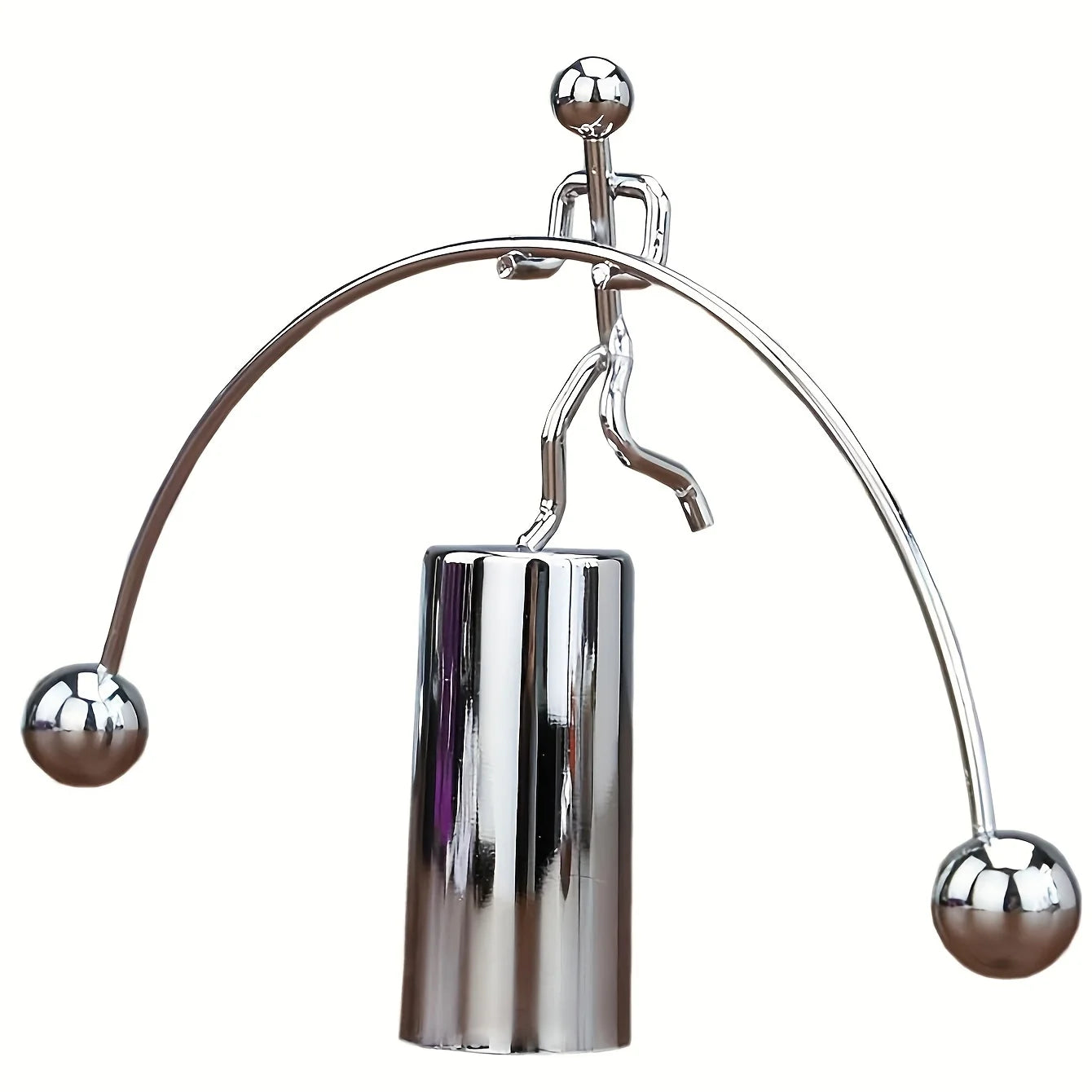 Home Office Accessories Balance Ball Swinging Weightlifting Art Decompression Steel Little Iron Man